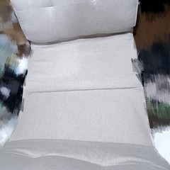 ソファベッド 布団 グレー 座椅子の画像