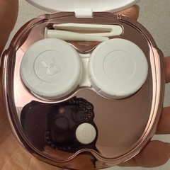 動作確認　コンタクトケース　超音波コンタクト洗净機　ミラー付きの画像