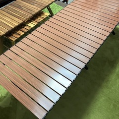大型　新品　折り畳み アルミテーブル 軽量 コンパクト組立簡単の画像