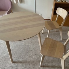 23年　IKEA LISABO リーサボー イケア 円形 丸 テ...