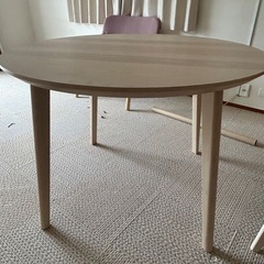 美品 IKEA LISABO 円形 丸 テーブル ダイニング チェア 2脚セット 23年IKEA LISABO リーサボー イケア 円形 丸 テーブル