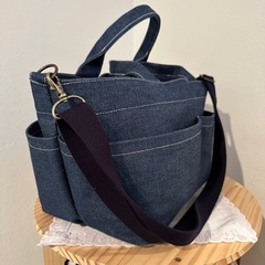 【美品】デニムマザーズバッグショルダー肩掛けの画像