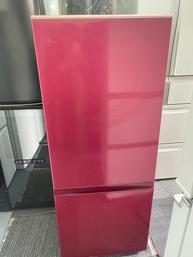 北九州市内配送無料　保証付き AQR-BK18H 冷蔵庫 レッド [184L /2ドア /右開きタイプ]