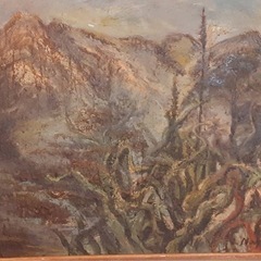 大きな油絵作品の画像