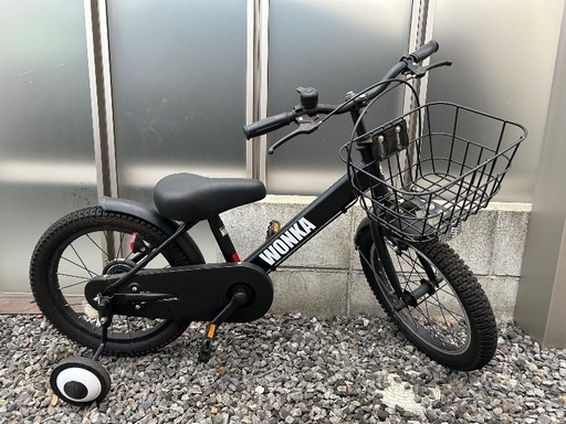 子供用 16インチ 大日産業　幼児車　ウォンカ ブラック　マットコヨーテ コマありチャリ 自転車