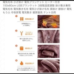 電気毛布の画像