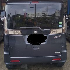 28万、応談可、さらに値下げ😭 スズキ スペーシア カスタム TS ターボ車※最上級グレード 両側電動スライドドア スマートキー×2 車検(R8/08/29)、令和7年度税金込み、タイミングチェーン、エアコンoK。応談可      の画像