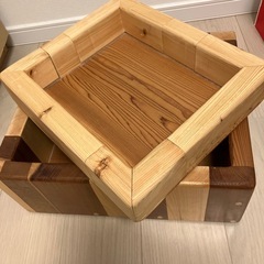 木の小物入れ2個セット