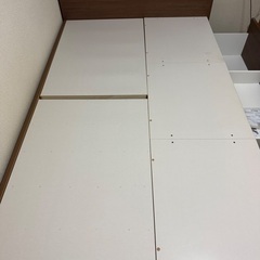 【お取引中】
ニトリ　収納付きセミダブルベットフレームの画像