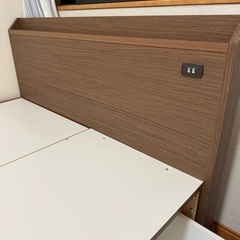 【お取引中】
ニトリ　収納付きセミダブルベットフレームの画像