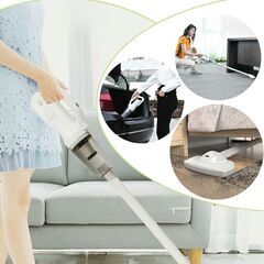 *送料無料★ 2way パワフル コードレス掃除機 LED 軽量 静音 車用の画像