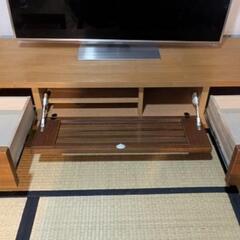 美品　北欧風テレビボード　シギヤマ家具工業　１５０ＴＶＢローボードの画像
