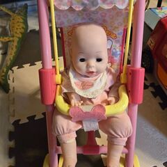 ベビーカーと人形セット