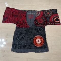Desigual 幾何学模様　カットソー　XLサイズ