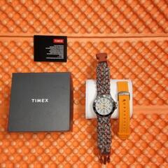 TIMEX ダイバーに 手編み オリジナル パラコート ベルト付き