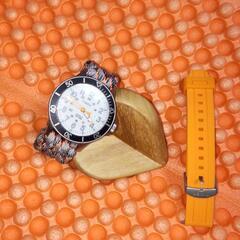 TIMEX ダイバーに 手編み オリジナル パラコート ベルト付きの画像