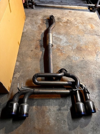 ランエボ 
cz4a用　blitz NUR-SPEC C-Ti ストレート加工品