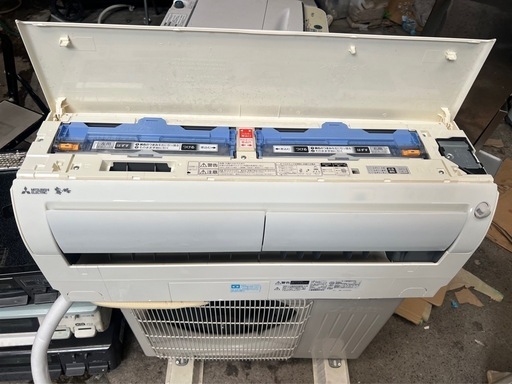 ?三菱ルームエアコン2.2kw✓取り付け込み?保証あり?配達可能の通販 