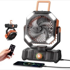 キャンプ 扇風機 卓上扇風機 ミスト リモコン 多機能 サーキュ...