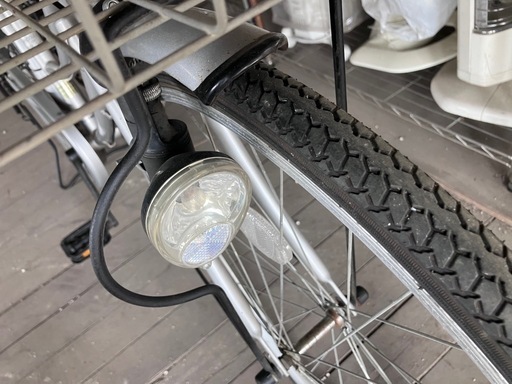 638、ママチャリ26インチシルバー