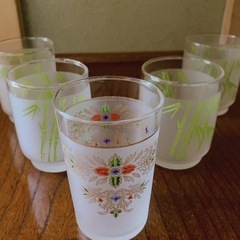 昭和レトロ コップ 5個セットの画像