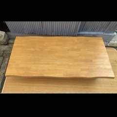 美品 木製ローテーブル