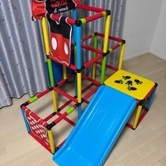 ジャングルジム　滑り台　ミッキー　ディズニー