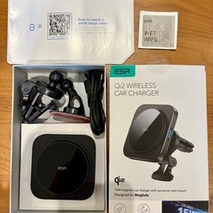 ESR Qi2 15W充電 magsafe 車載ホルダー mag...