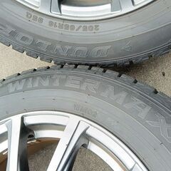 16インチ冬 ヤリスクロス 205/65R16【~90％ 富山】セレナ C28 ヤリクロ アルファード マークX エスティマ クラウン オデッセイ 中古４本 人気のガンメタ色アルミ ユーロスピードの画像