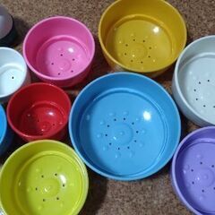 知育玩具　積み重ねカップの画像