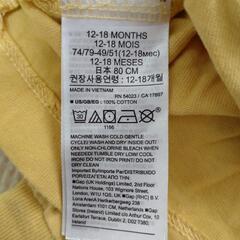 GAP　ベビー　80　3着　トップス　半袖　長袖の画像