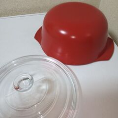 未使用CREO NewYork耐熱ガラスをセラミックでコーティング鍋ダークレッドの画像