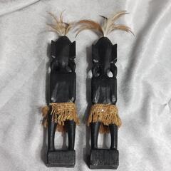 アジア雑貨 男の子･女の子ペア 置物の画像