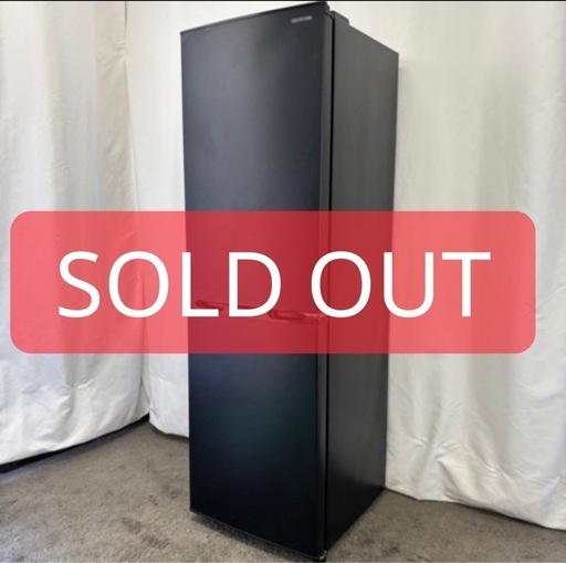 冷蔵庫　アイリスオーヤマ　一人暮らし　黒　大きめ　スリムタイプ　設置無料　中古　綺麗　おすすめ