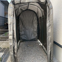 自転車置き場　物置　ガレージテントの画像