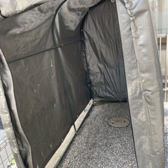 自転車置き場　物置　ガレージテントの画像
