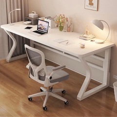 ②デスク パソコンデスク 作業机 PC 机　荷重80kg （ホワ...