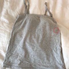 【引取限定】UNIQLOコットンブラチューブトップ Sサイズ グレーの画像