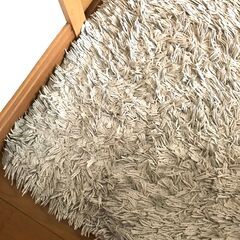 【引取限定】シャギーラグ 150×200 ベージュの画像