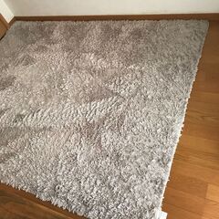 【引取限定】シャギーラグ 150×200 ベージュの画像