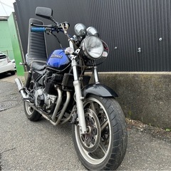 ゼファー　400 X KAWASAKI 火の玉　車検有り　青　ブルー　検) ホーク　バブ　gt380 ZⅡ cbx400f xjr400 cbr400f 茨城　千葉　埼玉　の画像