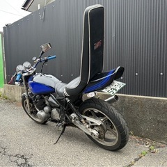 ゼファー　400 X KAWASAKI 火の玉　車検有り　青　ブルー　検) ホーク　バブ　gt380 ZⅡ cbx400f xjr400 cbr400f 茨城　千葉　埼玉　の画像