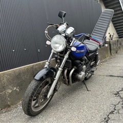 ゼファー　400 X KAWASAKI 火の玉　車検有り　青　ブルー　検) ホーク　バブ　gt380 ZⅡ cbx400f xjr400 cbr400f 茨城　千葉　埼玉　の画像