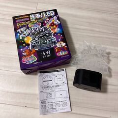 【美品・動作確認済】ジャグラー 光る！LED アクリルクロック vol.3 箱・説明書付きの画像