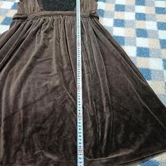 ワンピース　レース　メッシュ　スカート　グレー色　Mの画像
