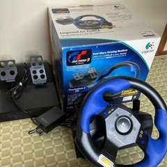 ロジクール　GT  PS2  グランツーリスモ3 ハンドルコントローラーの画像