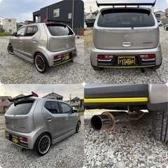 アルトワークスMT車⭐️車検R9年5月‼️カスタム‼️フルバケ⭐️マフラー⭐️GTウイング⭐️ナビ⭐️テレビ⭐️HA36Sの画像