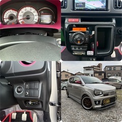 アルトワークスMT車⭐️車検R9年5月‼️カスタム‼️フルバケ⭐️マフラー⭐️GTウイング⭐️ナビ⭐️テレビ⭐️HA36Sの画像