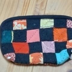 小物入れ　布製　格子の画像