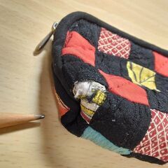 小物入れ　布製　格子の画像